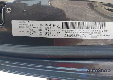 2016 Chrysler Town & Country Touring from USA, damaged, VIN 2C4RC1BG3GR110927